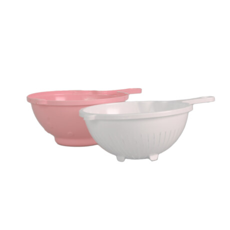 COLADOR DOBLE PLASTICO MULTICOLOR 2,2LTS
