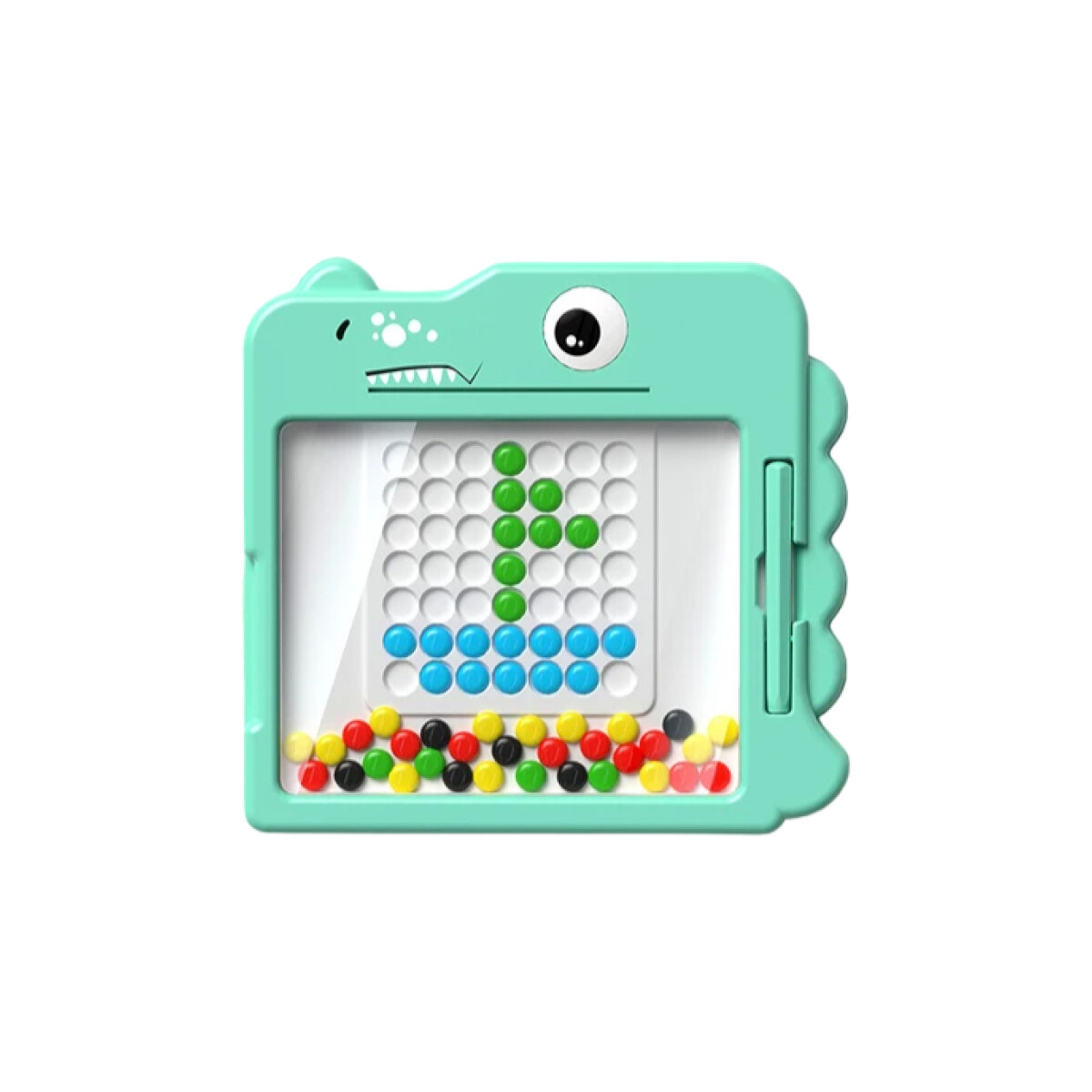 Juego dino de pastillitas de colores imantadas - Verde 