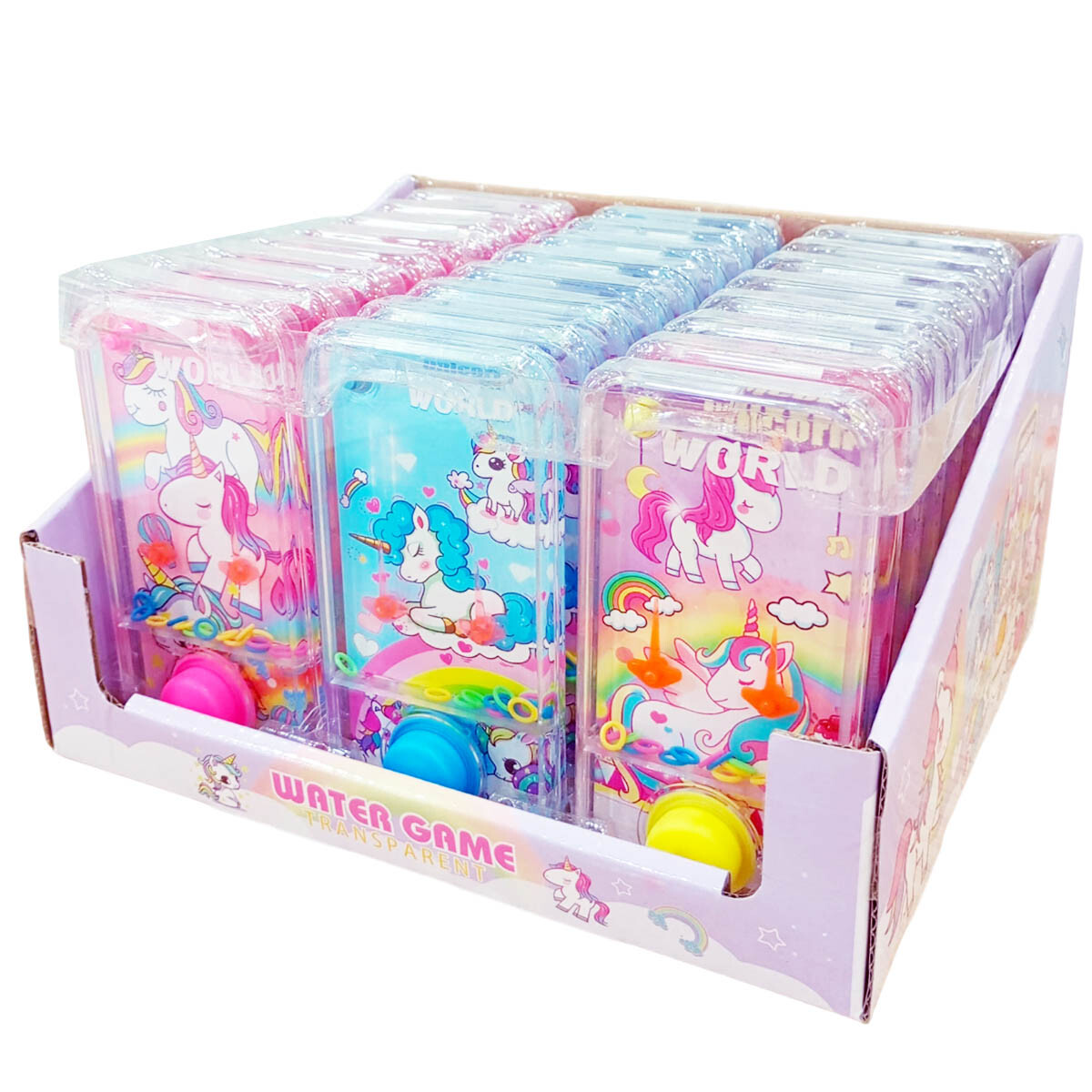 Juego Aguax24 Cotillón Maquinita Sorpresitas Infantil - Unicornio 