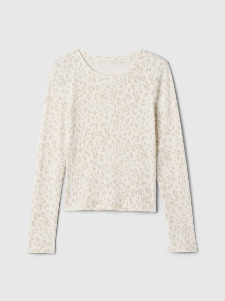 Remera Manga Larga Niña - Snow Leopard 