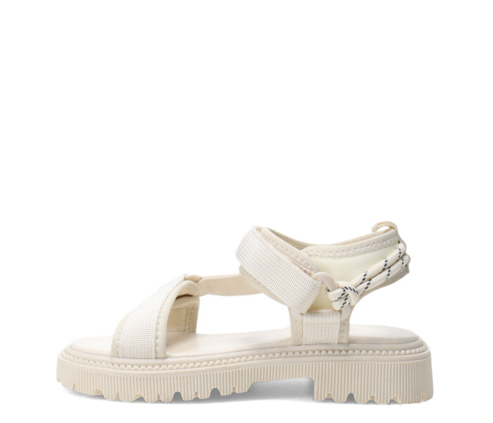 Sandalias de Niña MINI Miss Carol Califa de Tela Con Tiras Beige