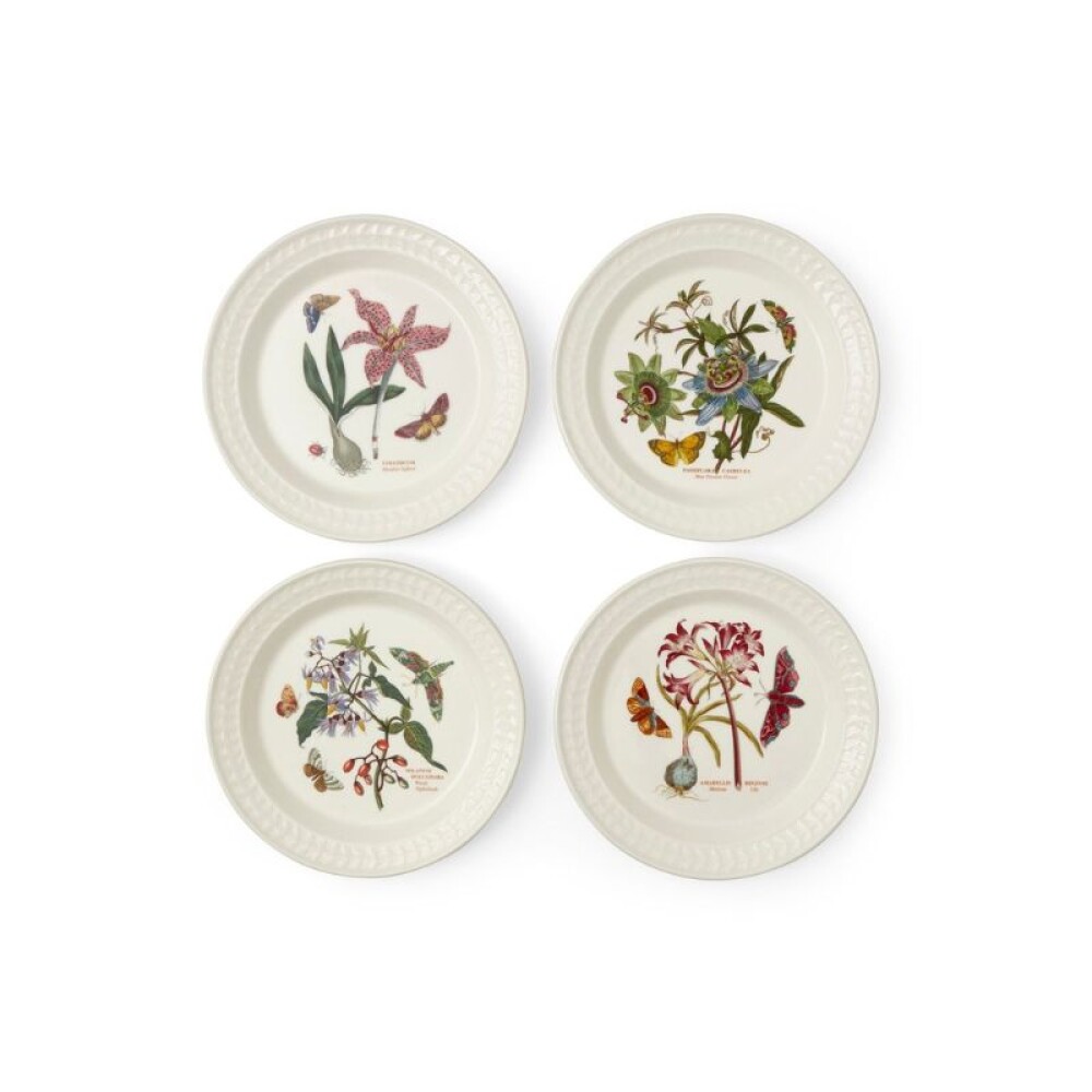 PORTMEIRION BOT HARMONY PLATOS SET X4 STONE PORTMEIRION BOT HARMONY PLATOS SET X4 STONE