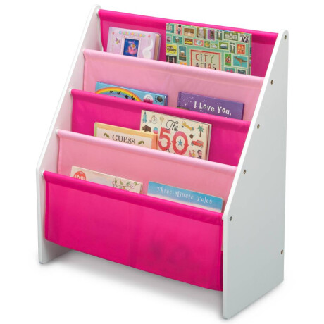 Rack para libros Wisly Blanco y Rosado