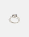 Anillos Chicos Strass Anillo De Corazón - Plateado Rodio