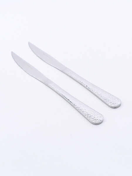 CUCHILLO CRAQUELADO PLATEADO