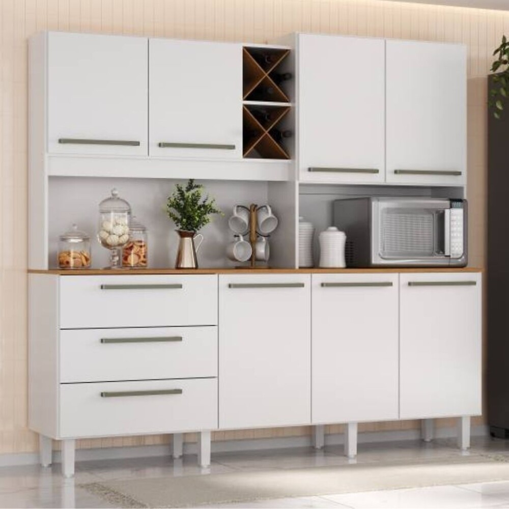 Kit de Cocina - 7 Puertas 3 Cajones - Ajax Blanco