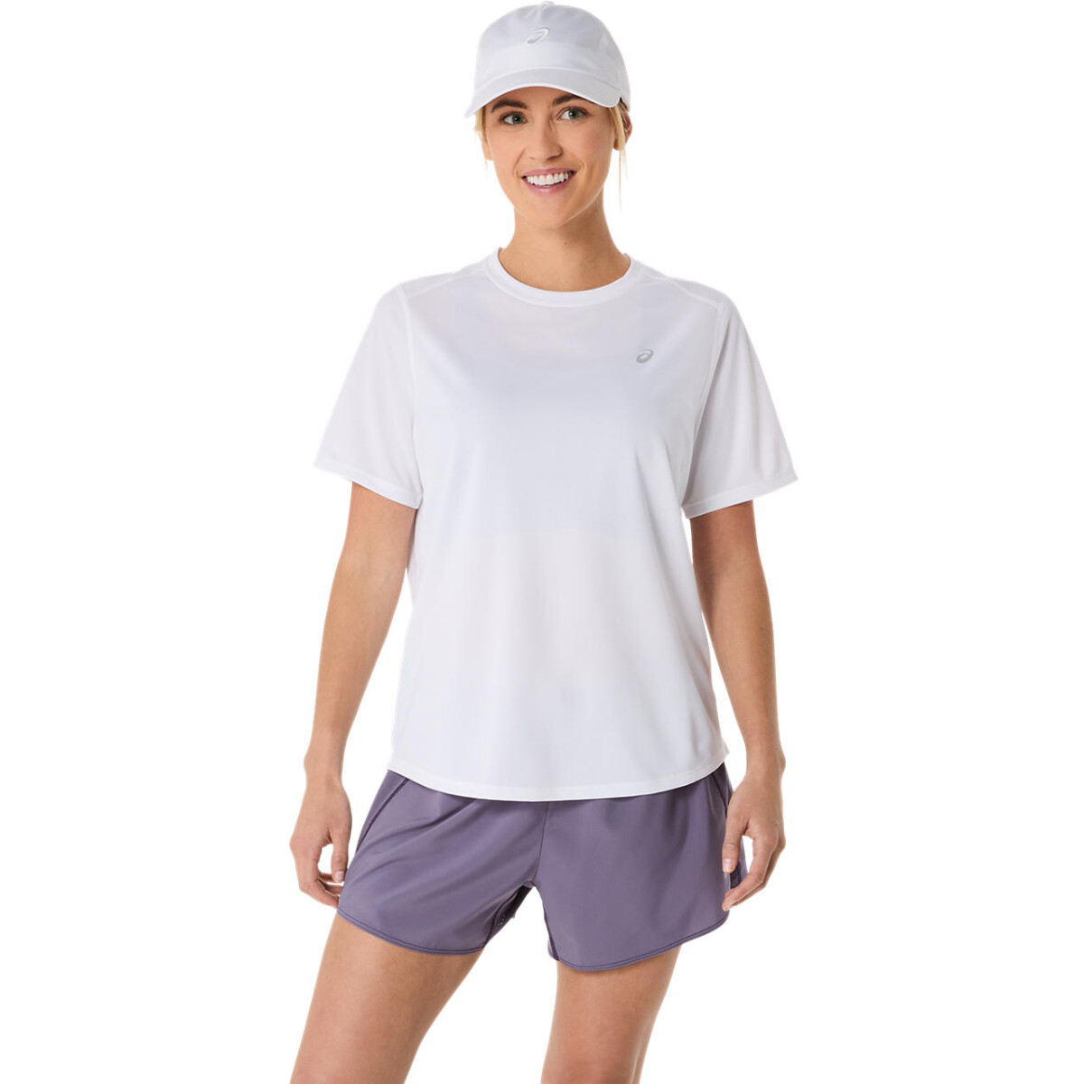 Polo Running Asics Silver SS Top Mujer - Brilliant White 