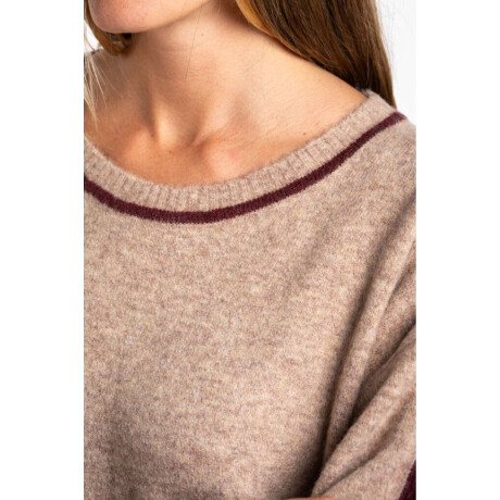 Sweater Combinado Mocha