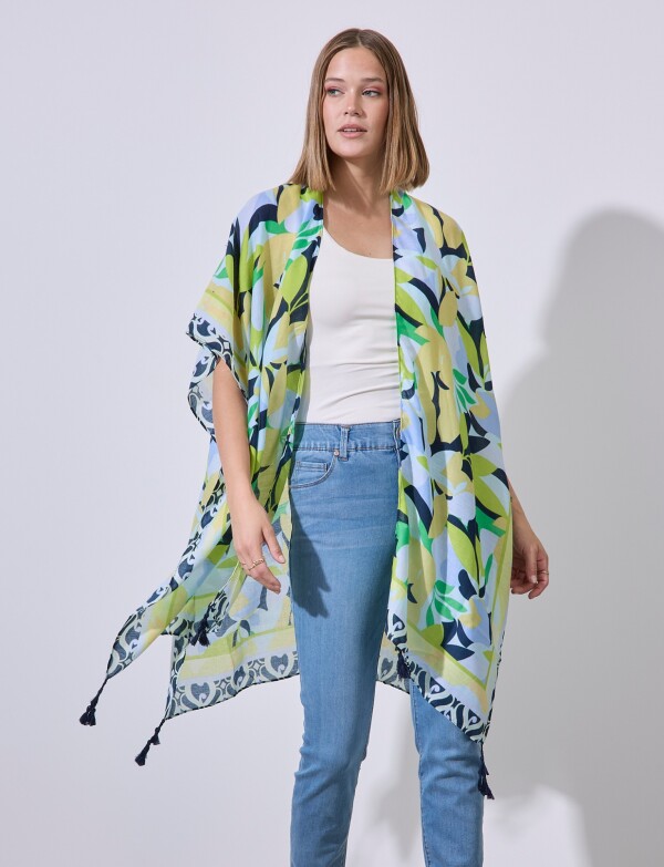 Kimono Printed MULTI/CELESTE