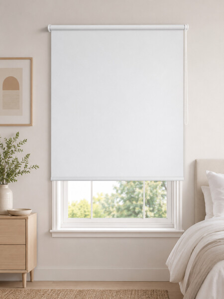 CORTINA ROLLER 100% BLACKOUT BLANCO