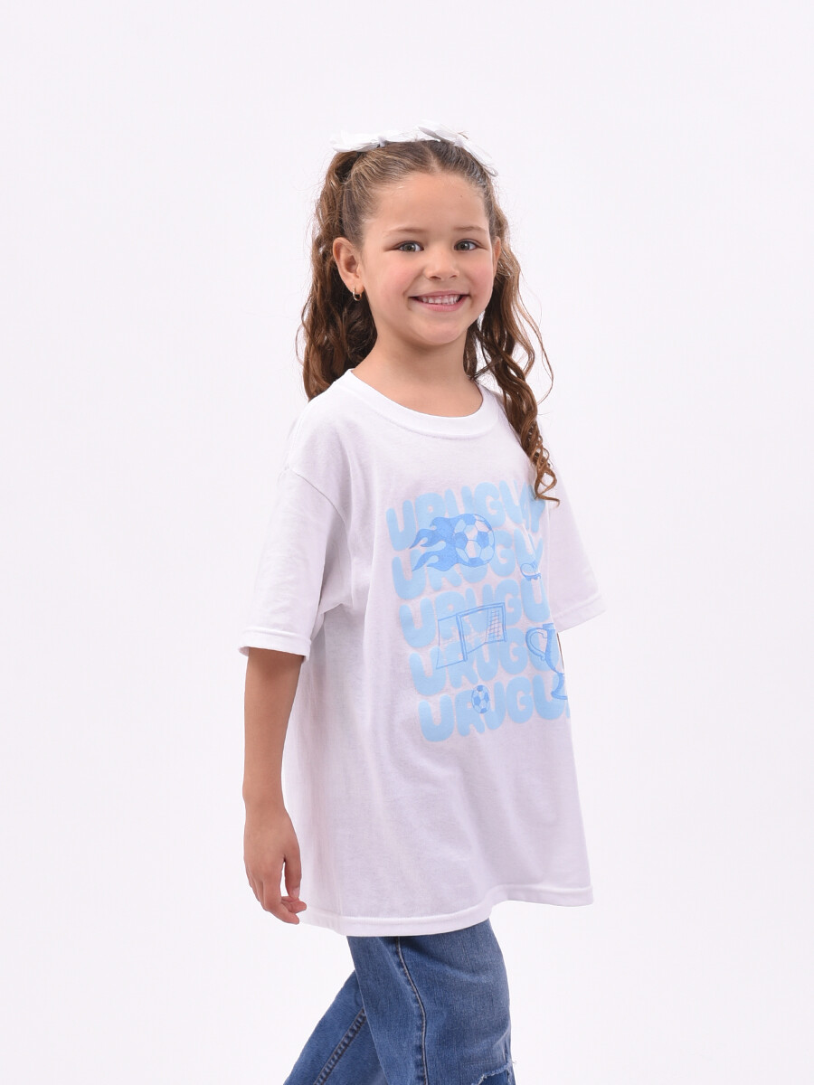 REMERA URUGUAY - UNISEX - BLANCO 