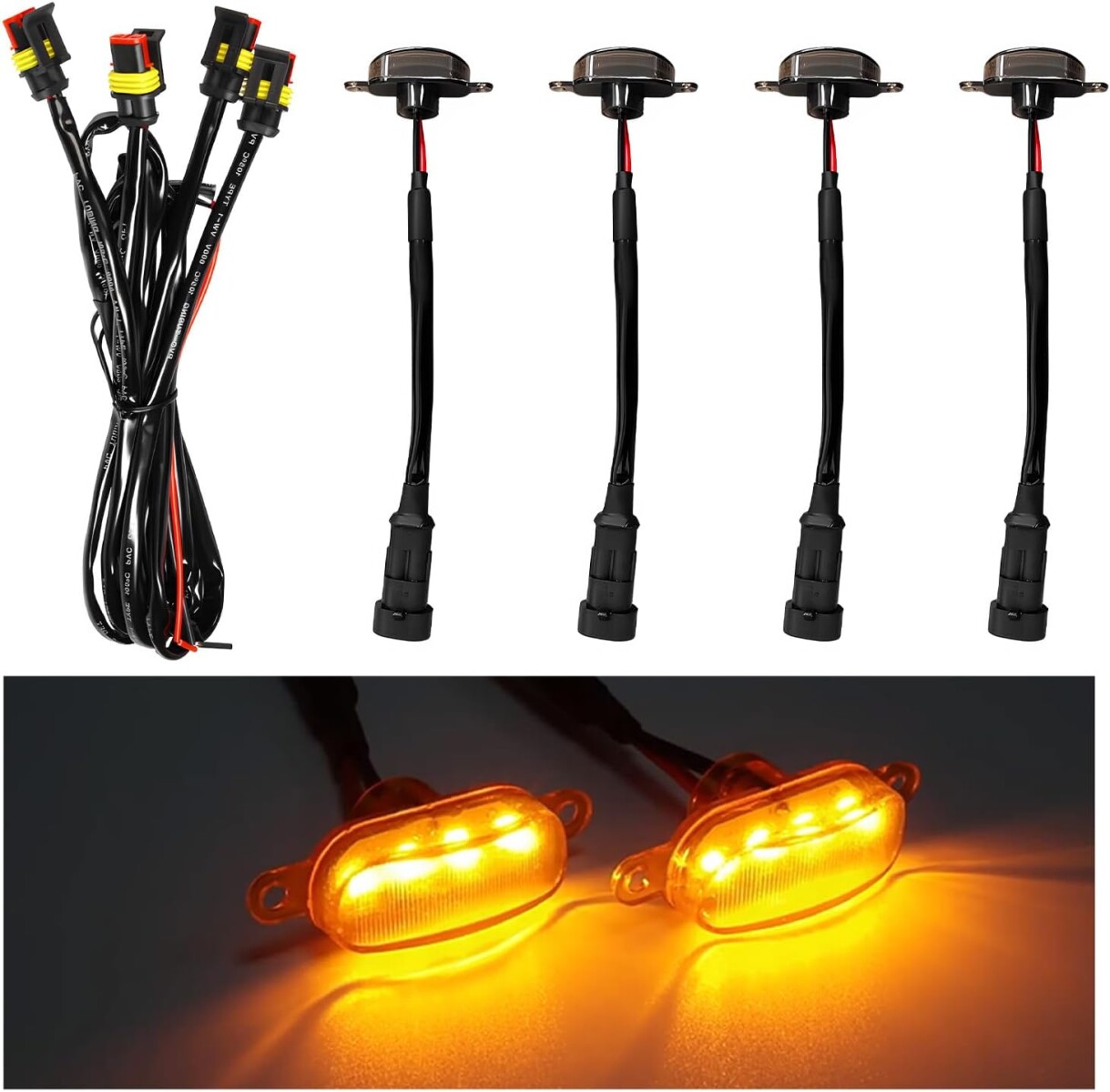 FAROL - FAROS LED CARETA CA,IONETA AMBAR 12V WESTON 