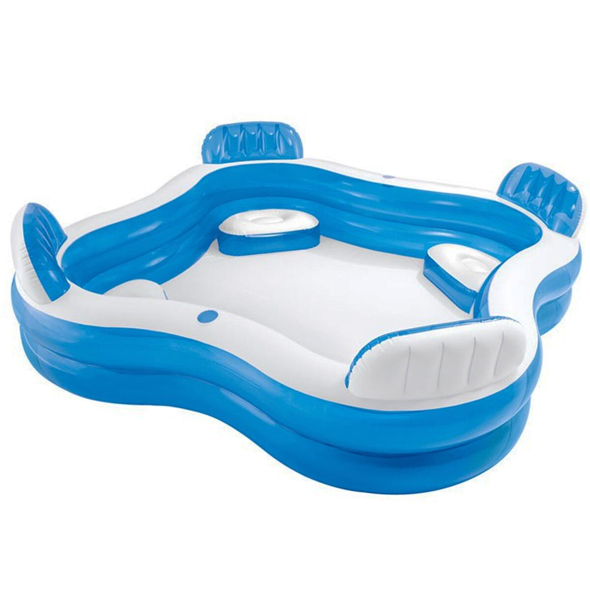 Piscina Intex Inflable Familiar C/ Asientos Posavasos 