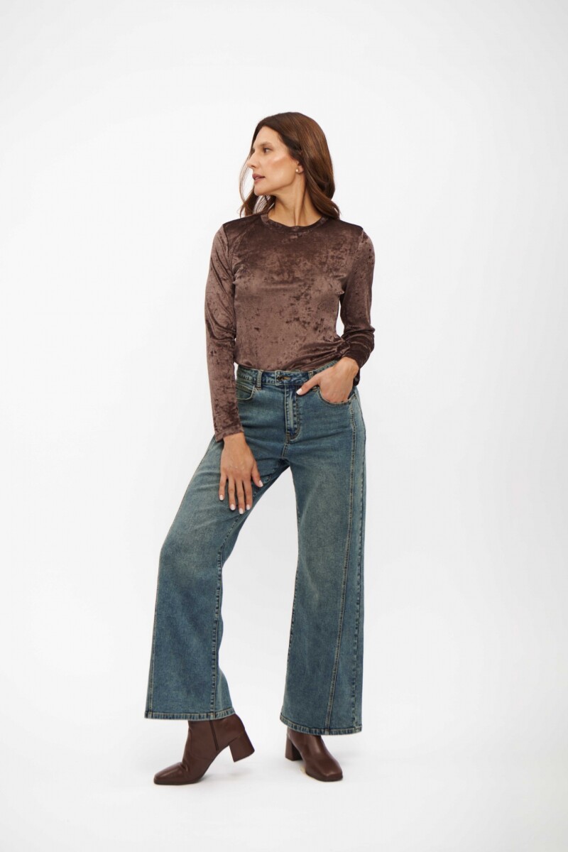 JEAN CARMEN WIDE LEG AZUL MEDIO