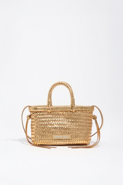 BOLSO MINI TRENZADA Oro