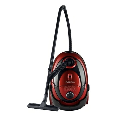 Aspiradora Punktal 2lts 1600w con Bolsa tela lavable Negro y rojo