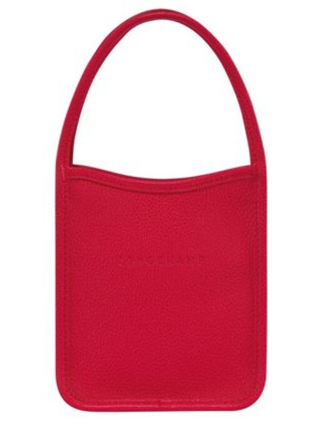 Longchamp -Cartera mini de cuero, Le foulonné Rojo