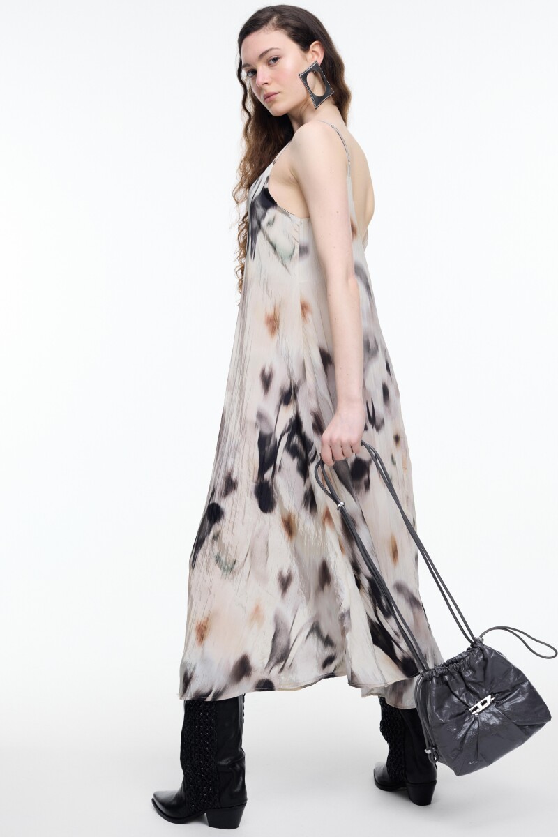 VESTIDO TIRANTES Crema