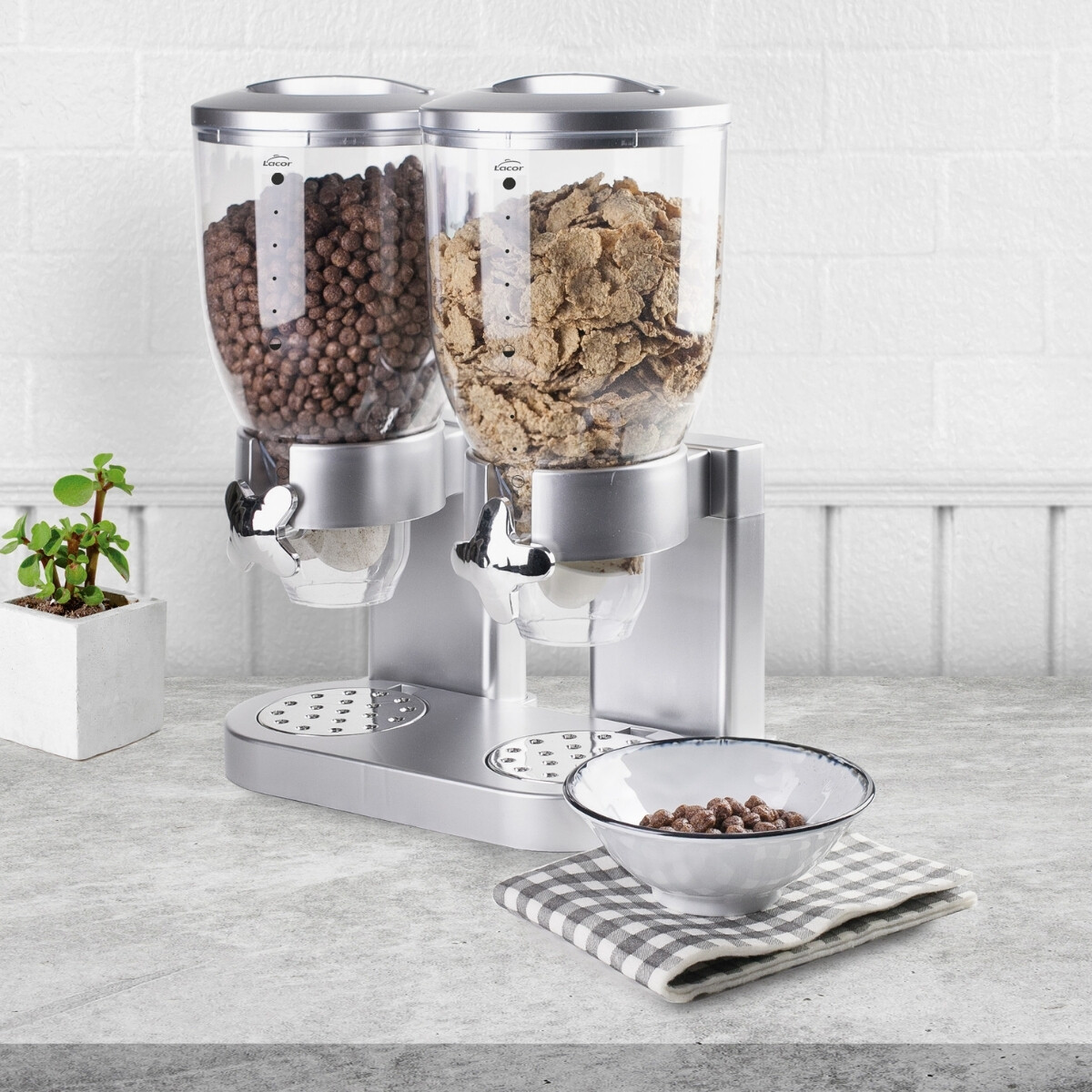 Dispensador de Cereales Doble 7 Litros 