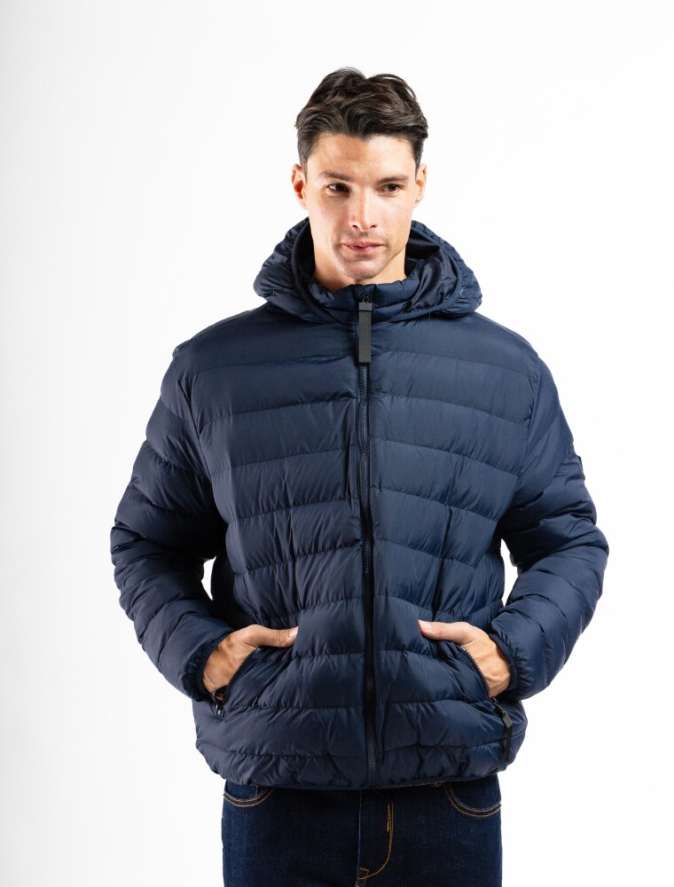 Campera Nylon Capitoneada Clasica Granada Marino
