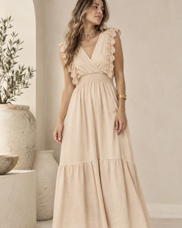 Vestido Amanda PRE VENTA beige
