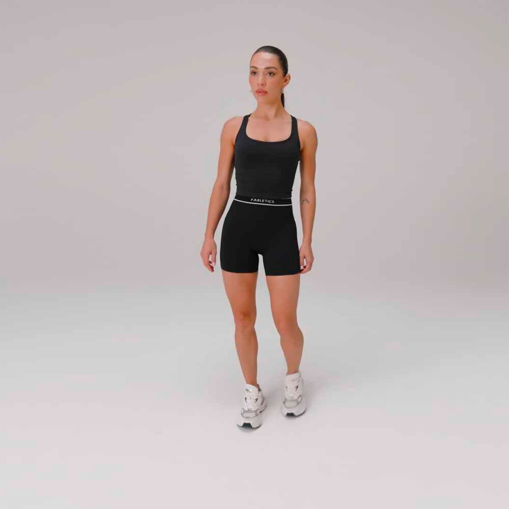 Bividi Seamless Built-In Bra Bividi Mujer Black/classic White Fabletics