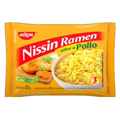 PASTA INSTANTANEA NISSIN RAMEN 80G POLLO PASTA INSTANTANEA NISSIN RAMEN 80G POLLO