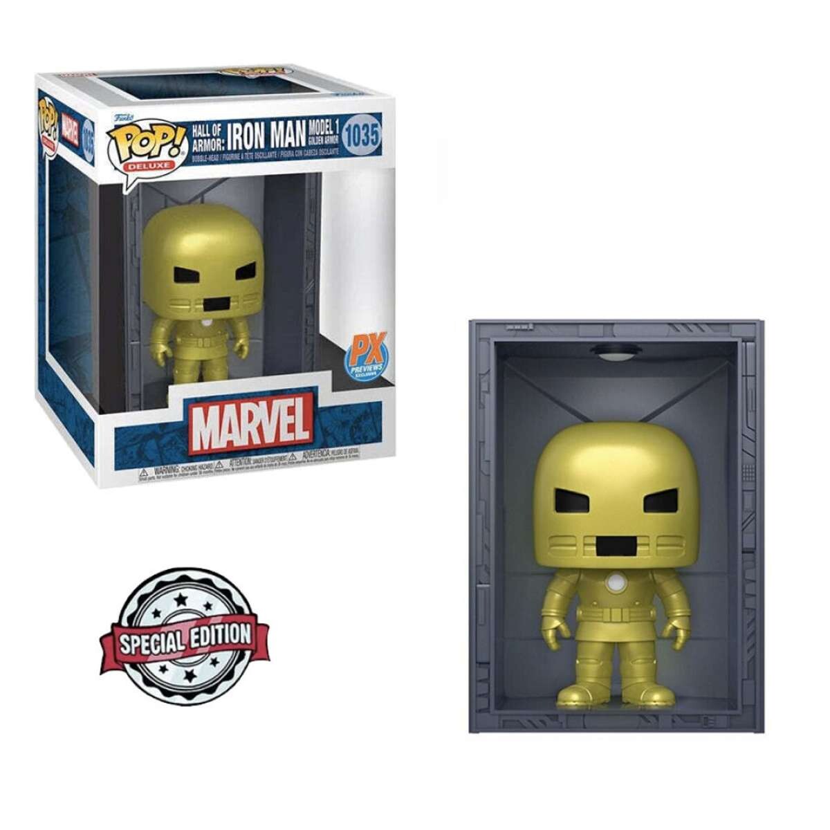 Hall of Armor: Iron Man Model 1 Marvel [Deluxe] [Exclusivo] - 1035 