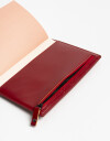 Anotadores Cuadernos y Memos Cuaderno Cuaderno Pu Con Cierre. Cuenta Con Hojas Rayadas. - Rojo Burdeaux