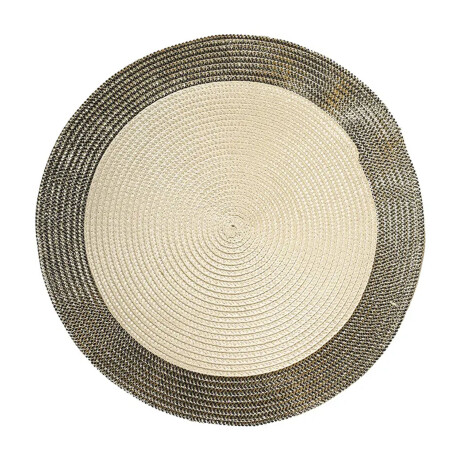 Mantel Individual Diseño Glow Redondo en PP Ø38Cm Paramount Dorado