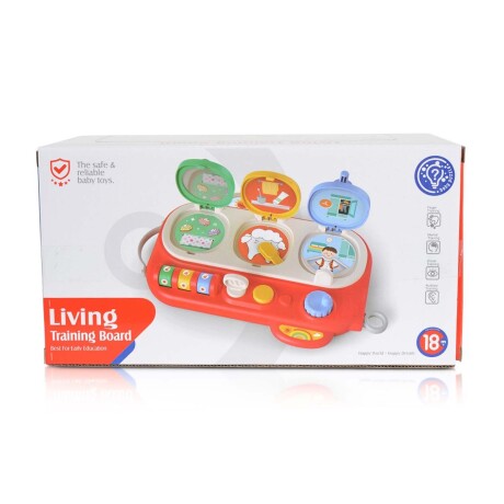 Tablero Didáctico Interactivo de Actividades de Bebé Huanger Rojo