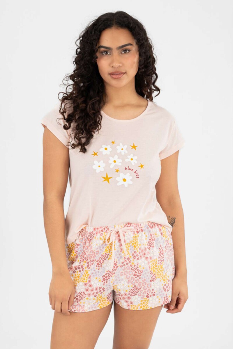 Pijama feriado - Rosa antique 