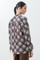Camisa escocesa con lazos chocolate