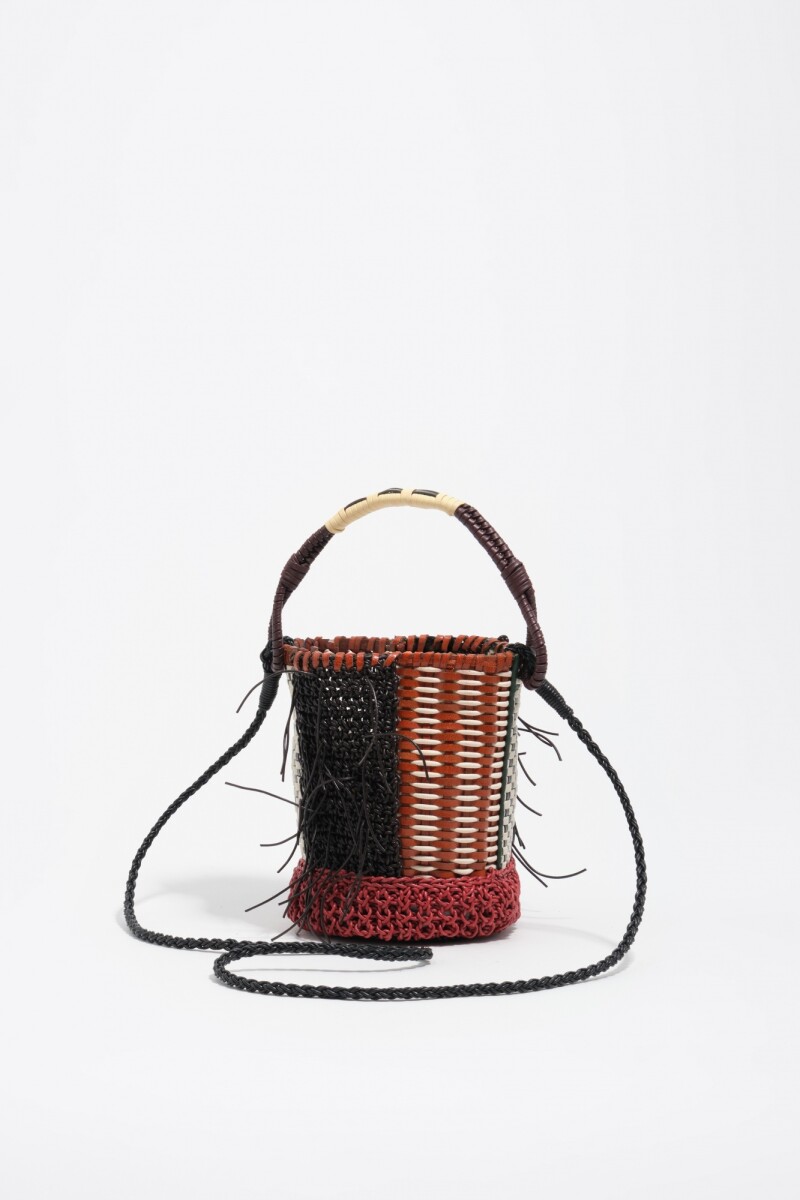BOLSO MINI TRENZADA Rojo