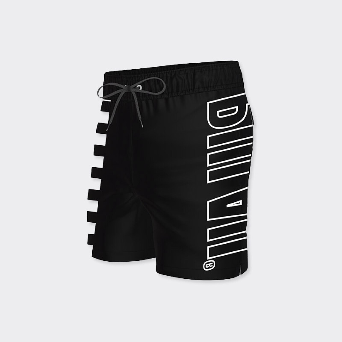 Short Pulau Checker - Negro 