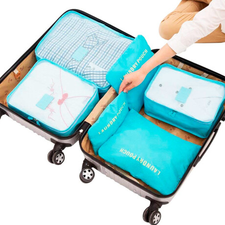Set x6 Organizador de Valija Mochila Equipaje Viaje Val001003
