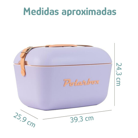 Conservadora Térmica Retro 12L Polarbox Playa Camping Viajes Malva/naranja