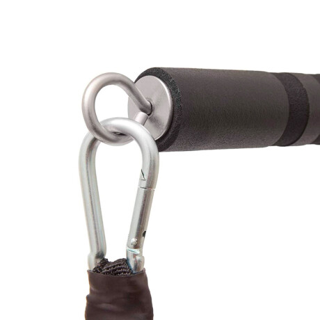 Barra Entrenamiento Acero Sólido Adidas Negro/Rojo