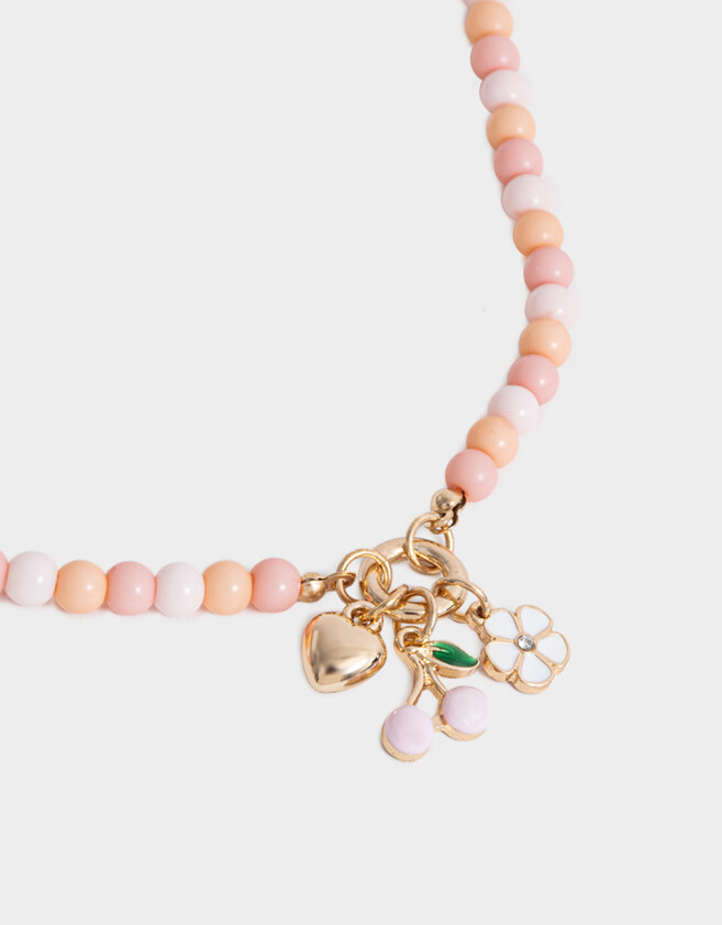 Collares Infantiles Con beads Dorado