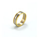 Par de alianzas 6 mm oro 18k de dos tonos Par de alianzas 6 mm oro 18k de dos tonos