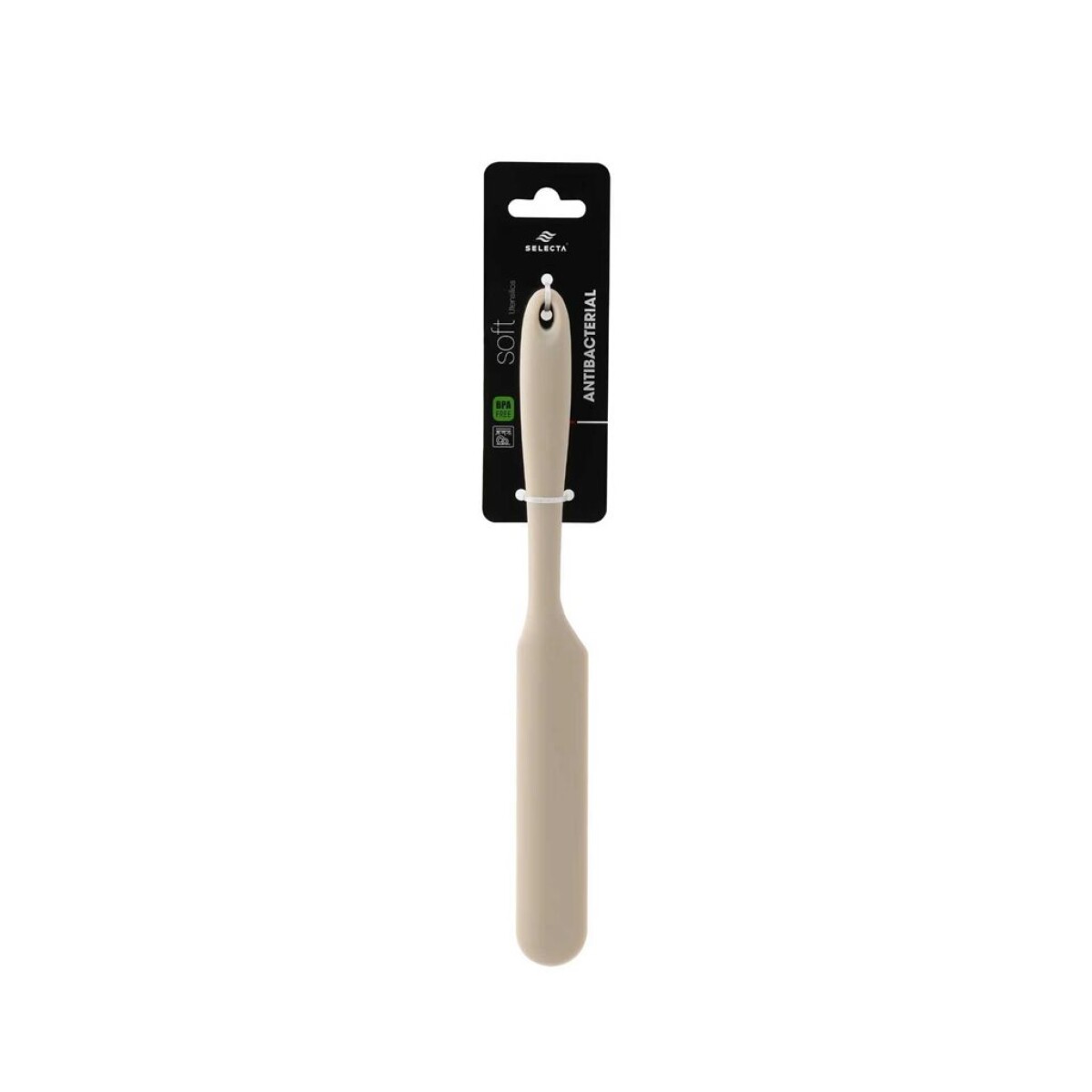 ESPATULA LARGA 24X2.5CMS SILICONA BEIGE 