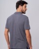 Remera polo basica Gris oscuro