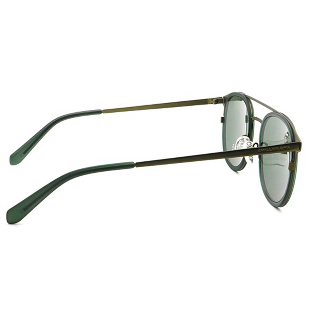 Lentes De Sol Colecao Redondos Redondo Verde/Verde Oscuro