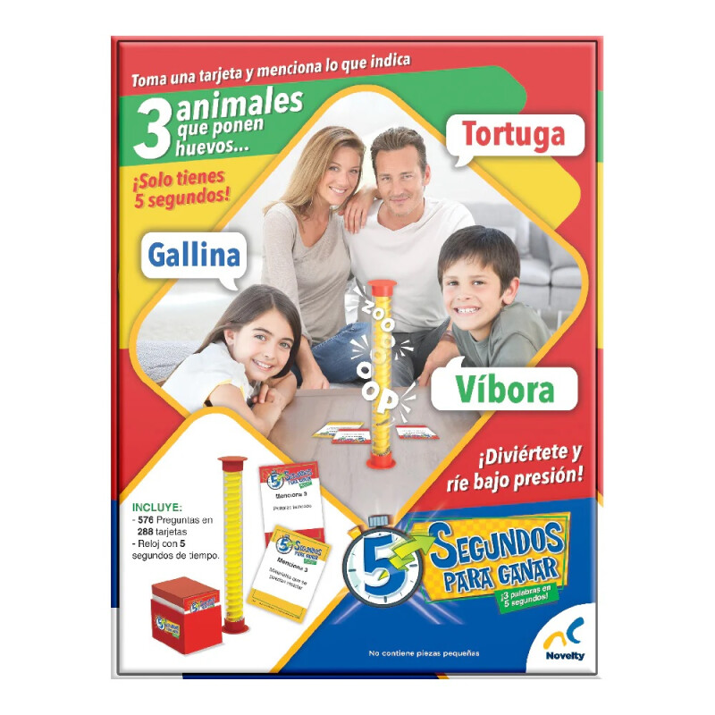 Juego De Mesa 5 Segundos Para Ganar - Novelty Juego De Mesa 5 Segundos Para Ganar - Novelty
