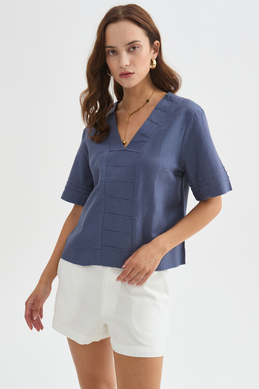 Blusa Jorvel Azul Piedra