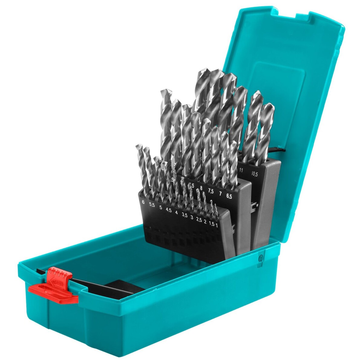 Set De 25 Mechas HSS Para Hierro 135º 