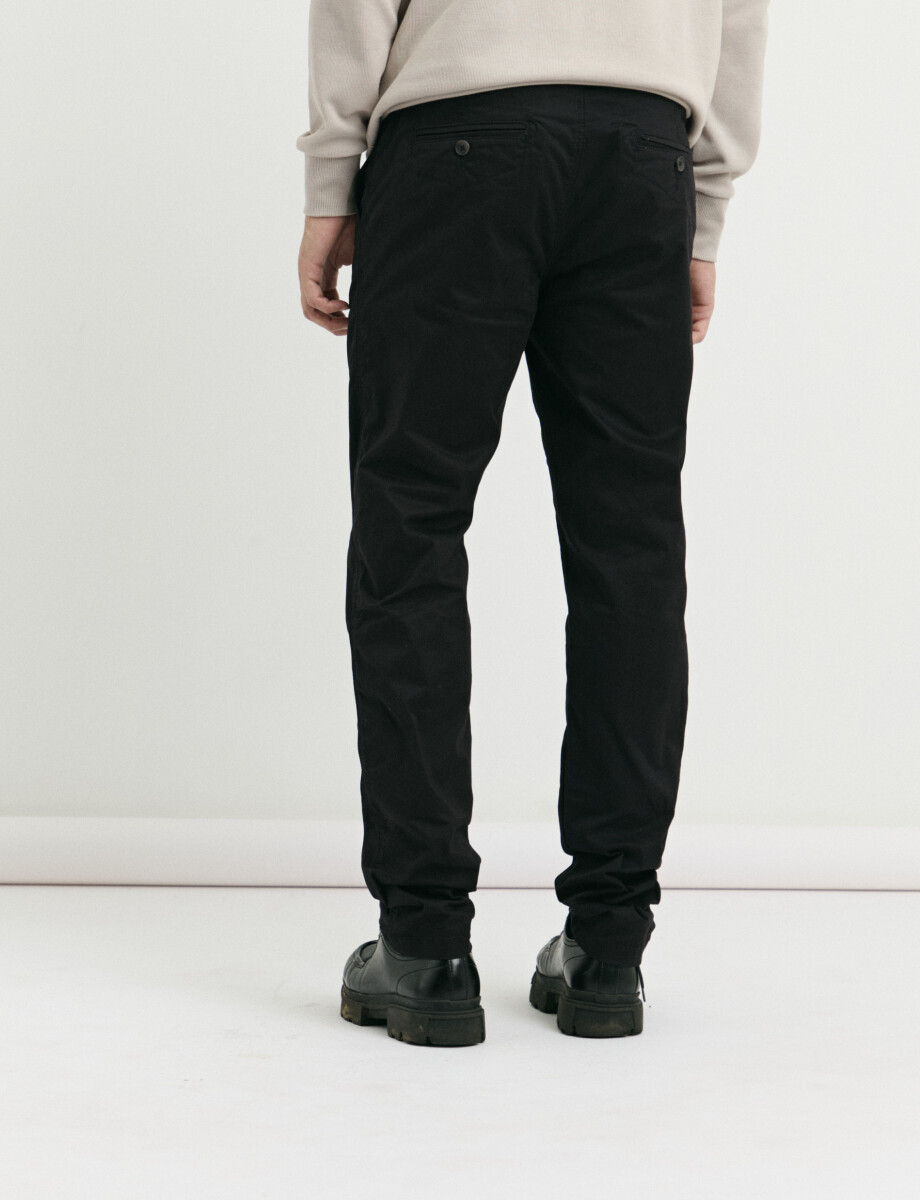 080575 PANTALON HARRINGTON LABEL Negro