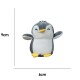 Llavero pingüino gris