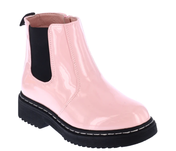 Bora chelsea POLI de charol y elastico en lateral Pink