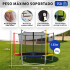 Cama Elástica de 1,83 M Trampolín Saltarín Multicolor (Azul, Rojo y Amarillo) CE002 Cama Elástica de 1,83 M Trampolín Saltarín Multicolor (Azul, Rojo y Amarillo) CE002